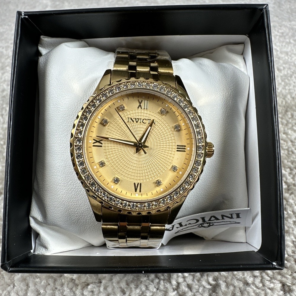 Invicta 69214 Specialty Men's Watch 40mm Gold and Crystal